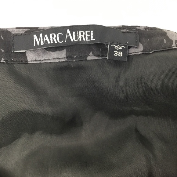 Marc Aurel Abstract Floral Print Silk Skirt - Picture 7 of 9